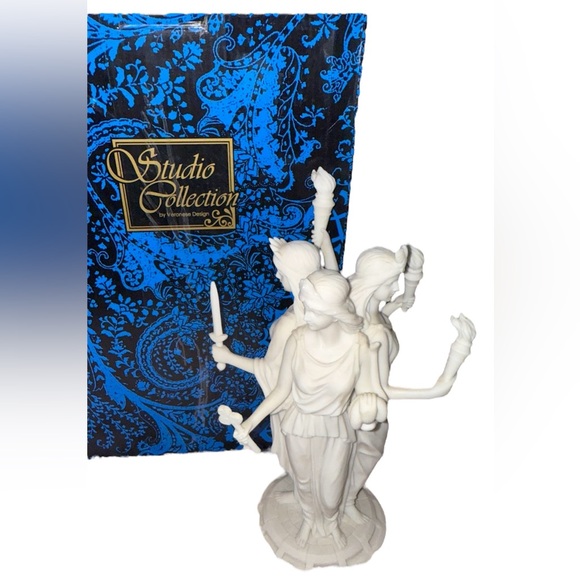 NWT’s Hecate Greek Goddess of Magic & Witchcraft Statue – 11.75” White Figurine - Picture 1 of 15